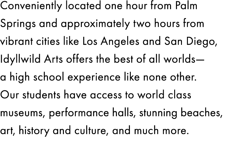 Conveniently located one hour from Palm Springs and approximately two hours from vibrant cities like Los Angeles and ...