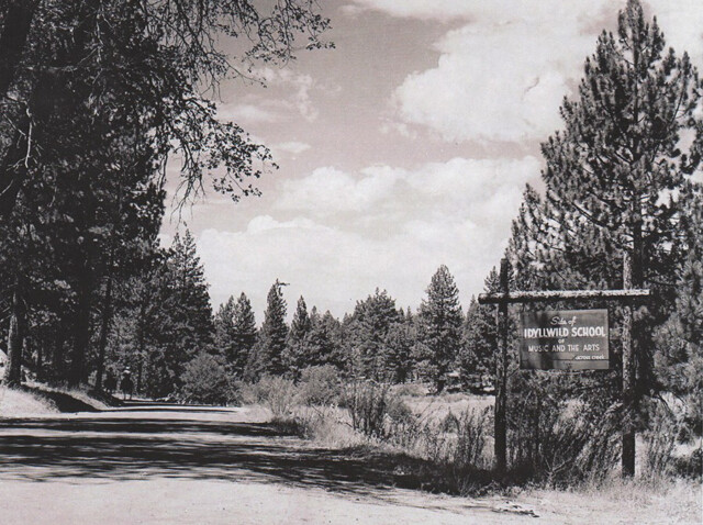 The entry to Idyllwild Arts in 1946.