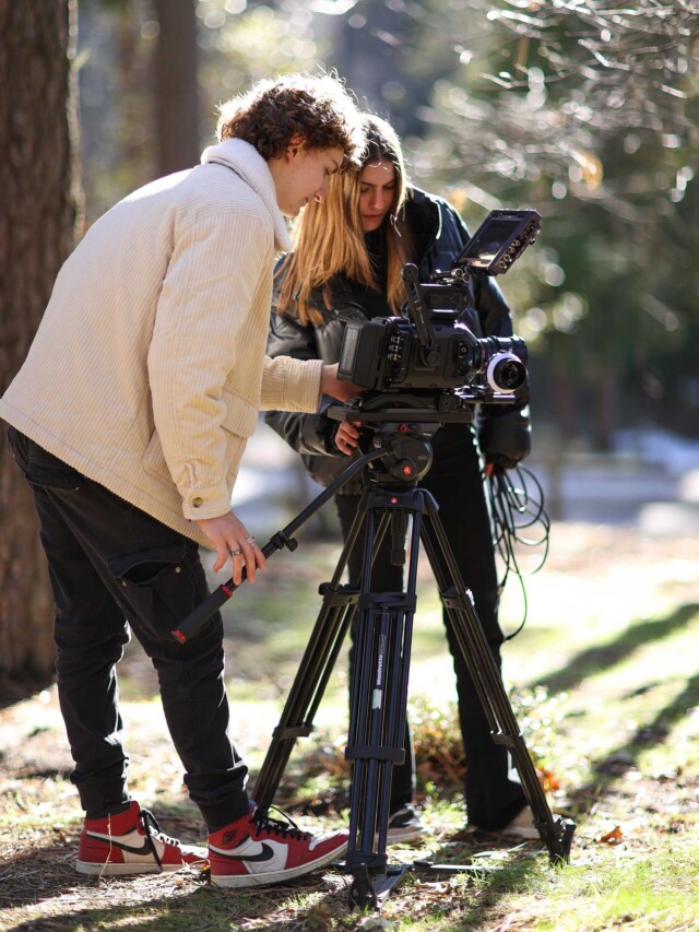 Two film and digital media students.
